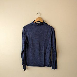 NWOT - The Merino Wool Mockneck in Navy - Frank and Oak